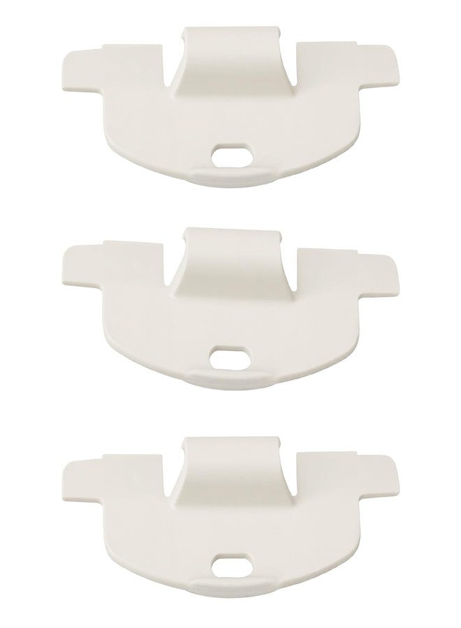 HEBRAR for Hunter Douglas Blind Clips Lite Rise Handle, 3/4" Bottom Rail Handle for Cordless Shade Handle Replacement for Hunter Douglas Duette Window and Applause Cordless Shades 3 Pack - Image 1